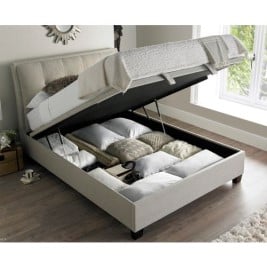 Accent Fabric Ottoman Storage Bed