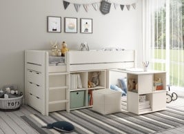 Anderson Mid Sleeper Bed Frame with Storage & Drawers