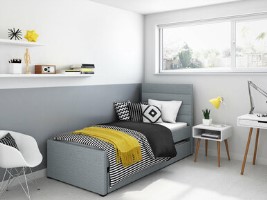 Bergamo 2 in 1 USB Charging Trundle Bed Frame