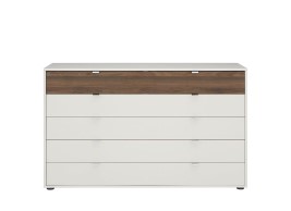 Cali 5-Drawer Wide Chest Champagne & Wood