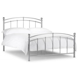 Chatsworth Silver Finish Metal Bed