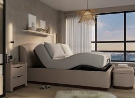 Chloe Ergomotion Adjustable Upholstered Bed Frame