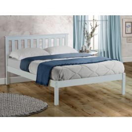 Denver White Solid Pine Wooden Bed