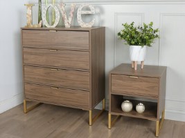 Diego 1 Drawer Bedside Table