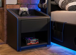 Drift Gaming USB Charging Bedside Table