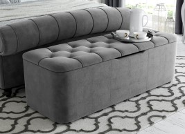 Ellis Velvet-Finish Storage Chest