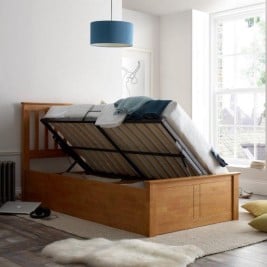 Francis Wooden Ottoman Storage Bed