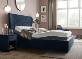 Grove Sleepmotion Adjustable Velvet-Finish Bed Frame