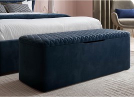 Grove Velvet-Finish Blanket Box