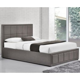 Hannover Grey Fabric Bed