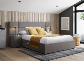 Hart Upholstered Bed Frame With Bedside Tables