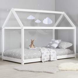 House White Wooden Bed