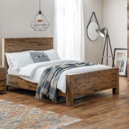 Hoxton Rustic Wooden Bed