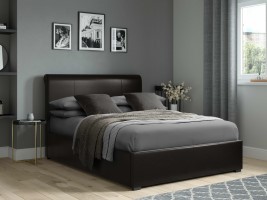 Lawlor Faux Leather Ottoman Bed Frame