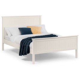 Maine White Wooden Bed