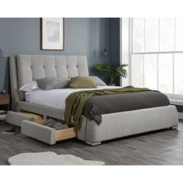 Mayfair Grey Fabric 4 Drawer Storage Bed