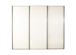 Memphis 3-Door Sliding Wardrobe - Grey - Large