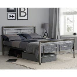 Montana Chrome and Nickel Metal Bed