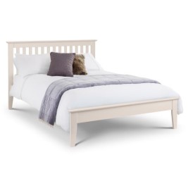 Salerno Ivory Wooden Bed