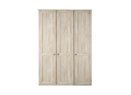 Sloane 3-Door Wardrobe - Rustic Oak