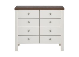 Sloane 8-Drawer Chest - Champagne and Dark Wood