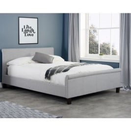 Stratus Grey Fabric Sleigh Bed