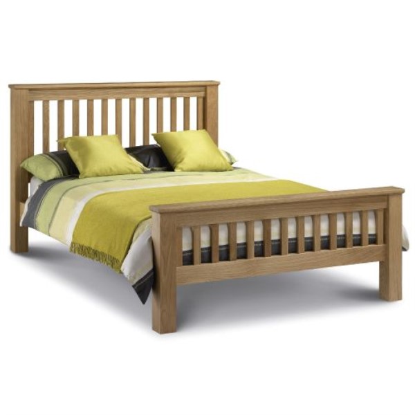 Amsterdam High Foot End Solid Wooden Bed