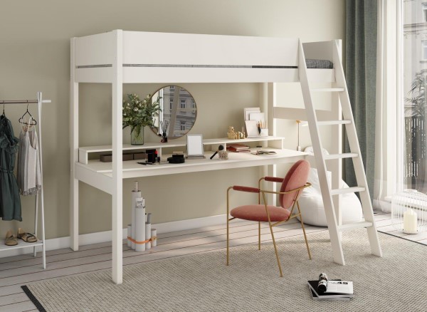 Anderson XL High Sleeper Bed Frame with Desk