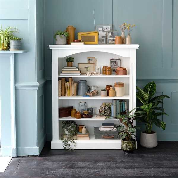 Burford Painted Wide Bookcase Cotswold Co Want Mattress