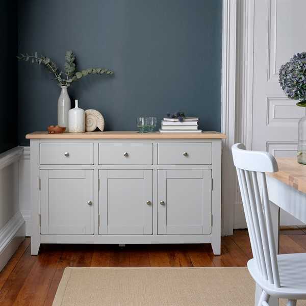 Chester Grey 3 Door Sideboard Cotswold Co Want Mattress