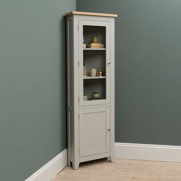 Buy Chester Grey Corner Display Cabinet Want Mattress