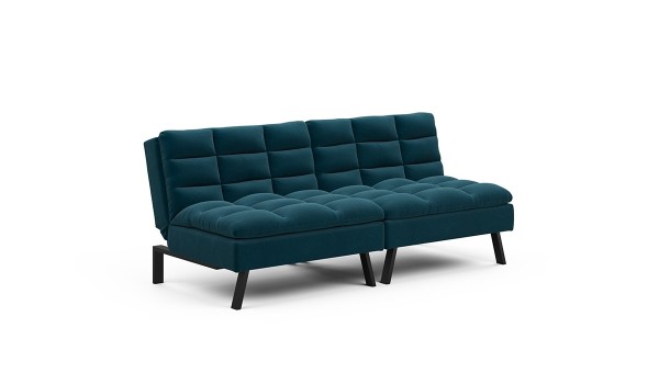 Duet Denim Blue Sofa Bed Bensons For Beds Want Mattress
