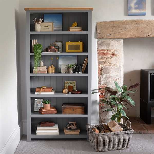 Florence Grey Large Bookcase Cotswold Co Want Mattress