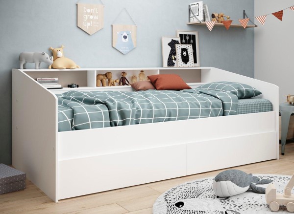 Jamie Day Bed Frame with Storage