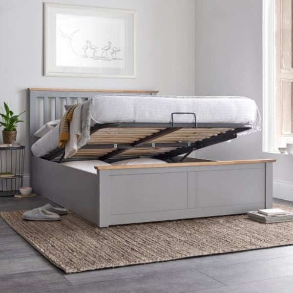 Malmo Wooden Ottoman Bed Happy Beds Want Mattress