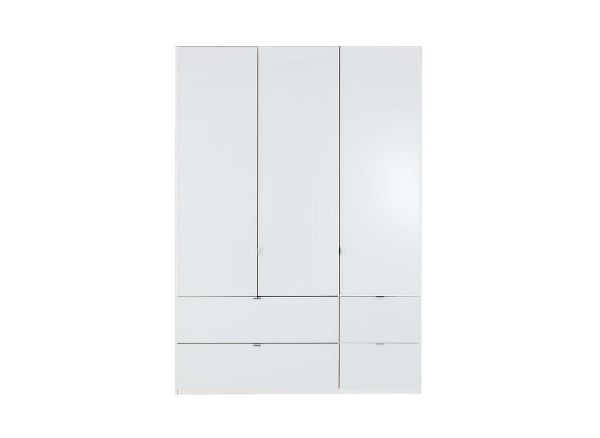 Memphis 3-Door Combi Wardrobe - White