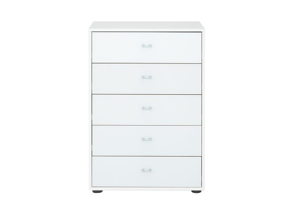 Memphis 5-Drawer Chest - White