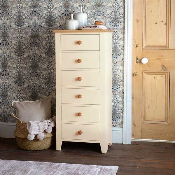 Buy Mottisfont Painted Tall 6 Drawer Chest Want Mattress