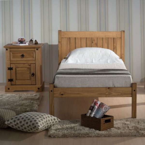 Rio Waxed Solid Wooden Bed