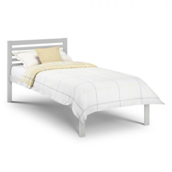 Slocum Grey Finish Solid Pine Wooden Bed