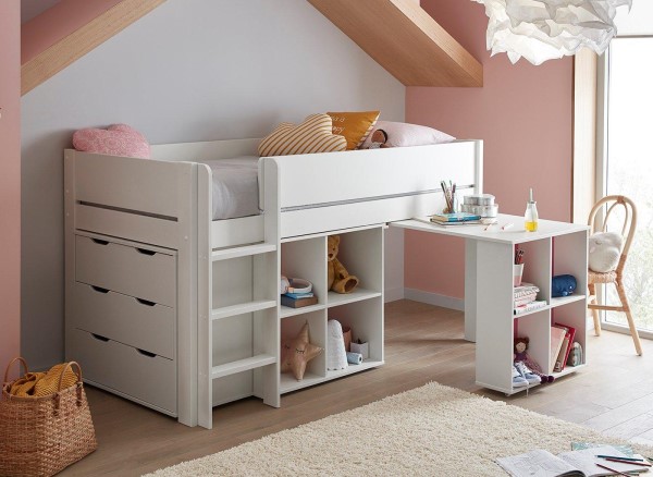 Tinsley Mid Sleeper Bed Frame with Storage & Drawers