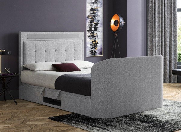 Tokyo Upholstered Tv Bed Frame With, Bed Frame Surround