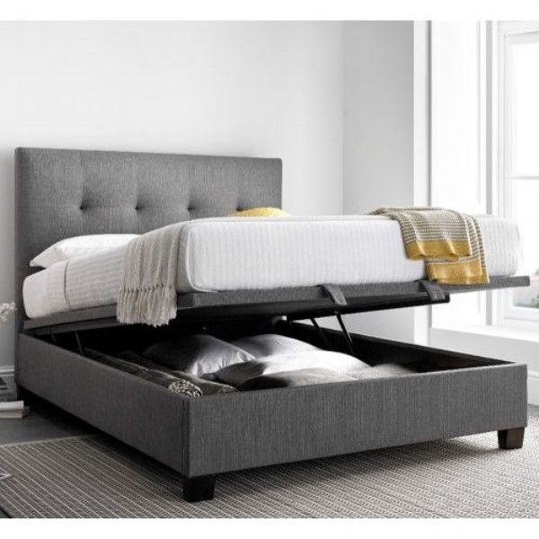 Yorkie Fabric Ottoman Bed