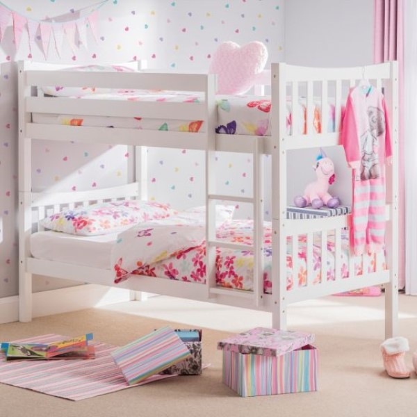 Zodiac White Wooden Bunk Bed Happy, Happy Beds Bunk Beds