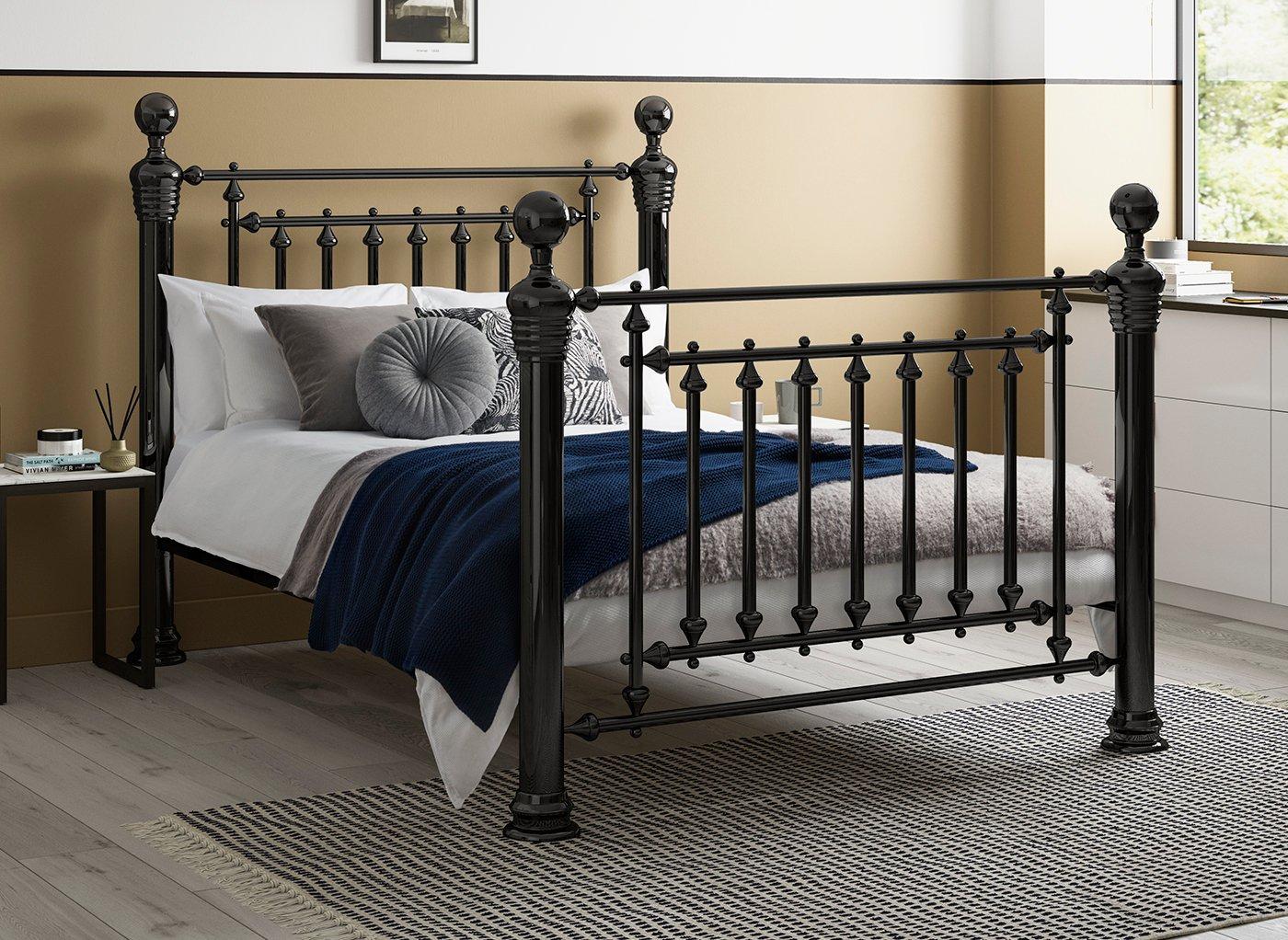 Buy Hugo Nickel Metal Bed Frame WantMattress
