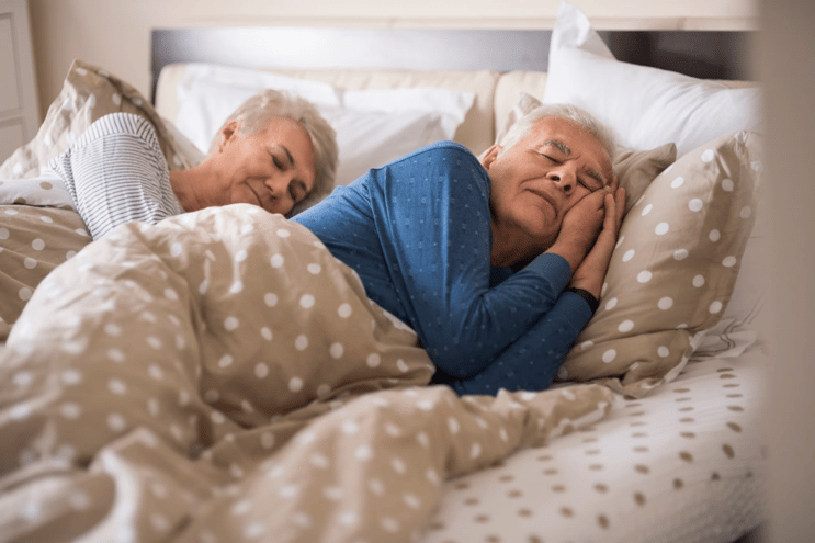 elderly sleeping