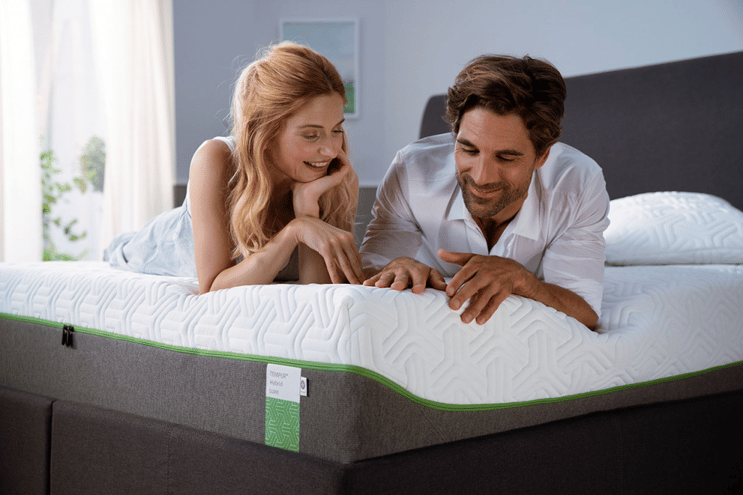 another couple on mattress from tempur brand