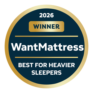 Best Mattress for Heavier Sleepers 2026 badge