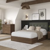 Corrigan Buttoned Ottoman Bed Frame