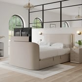 Linsbury Ottoman TV Bed Frame With Dolby 2.1 Sound System
